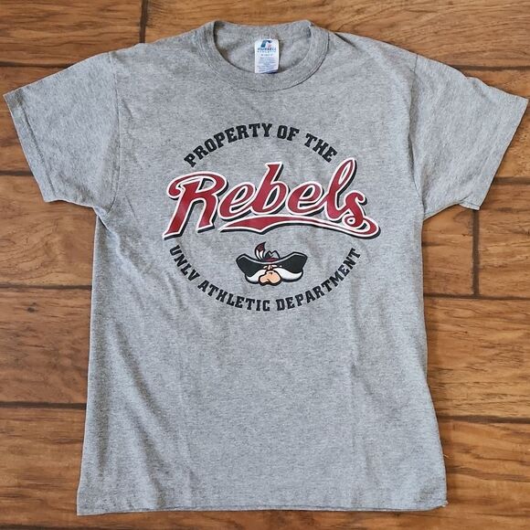 UNLV Rebels gray short sleeve t-shirt by Russell Athletics women's small - Picture 1 of 5